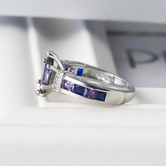 Purple Rhinestone Ring - Picture 4 of 4